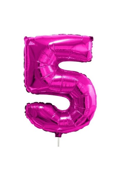 ANTBRO Party Balloon Nr.5 Metallic Pink, 19 cm