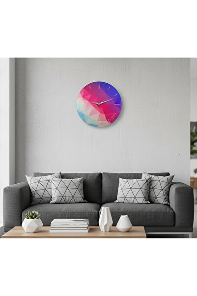 Keneth ساعة حائط مزخرفة بالألماس |   ساعة حديثة من الكوارتز بآلية صامتة بالكامل