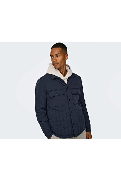 ONLY Ανδρικό casual παλτό Onsjack Quilted Jacket Otw 22030317-PARISIAN-NIGHT Navy Blue