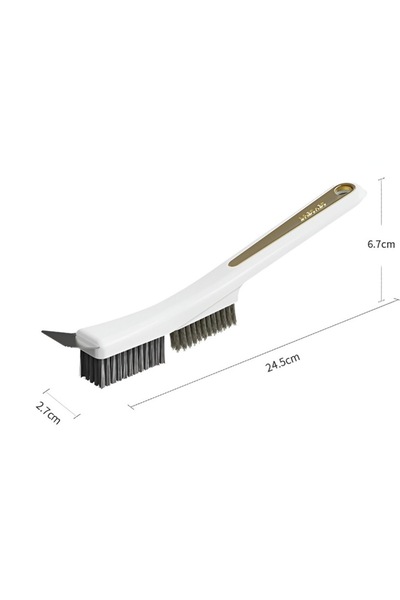 Danex Steel Wire Brush for Kitchen, Set of Two, Long Handle with Hanging Hole, Steel Bristles, Anti-Residu