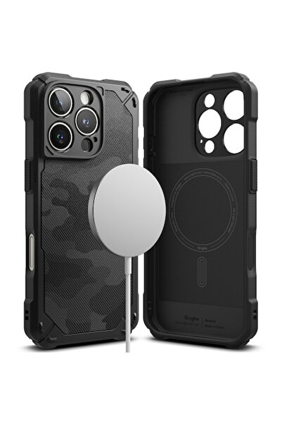 OEM Husa pentru iPhone 16 Pro Max, H74, Policarbonat, Camo Black