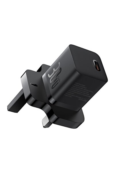 OEM UK Charger Type-C, 30W, P69, Polycarbonate, Baseus GaN5