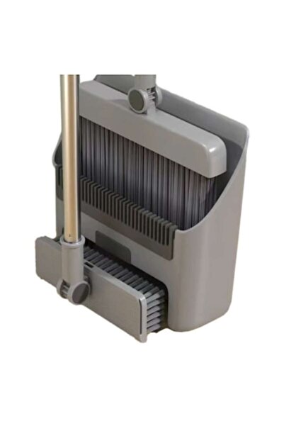 Danex Set 3in1, Broom, Brush and Dustpan with Handle, Comb Teeth for Cleaning, Rotating, Foldable, Detacha