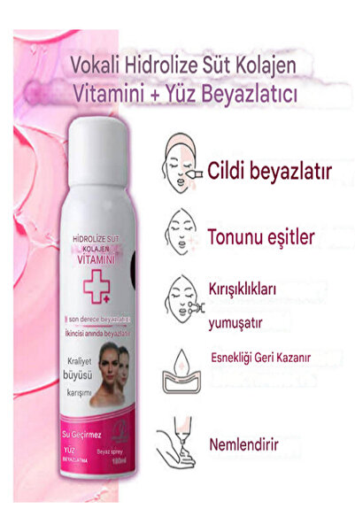 Wokali Beauty Hidrolize Collagen Doğal Süt Özlü Yüz Vücut Beyazlatıcı Krem Sp...