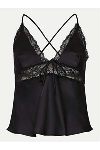 Hunkemöller hunkemoller Γυναικεία Πυτζάμα Τοπ 205066 Μαύρο