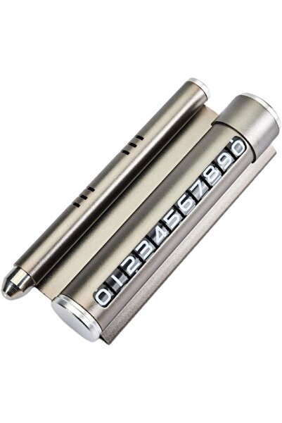 Danex Phone Number Holder with Parking Air Freshener Gray