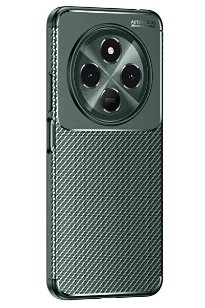 Nezih Case Tecno Spark 30C Kamera Korumalı (Karbon Tasarım) Koruyucu Lüx Silikon Kılıf