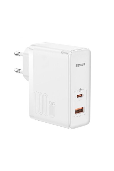 OEM EU Charger 2in1, 100W, Type-C Cable, 1m, Baseus GaN5 Pro
