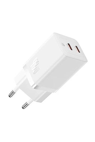 OEM Charger 2x Type-C, GaN, Fast Charging, 40W, P76, Silicon, Baseus