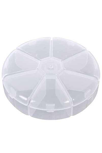 ANTBRO Cutie organizatoare rotundă cu 7 compartimente, plastic transparent Ø1...