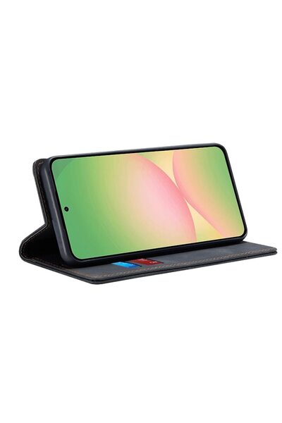 Danex Husă de protecție pentru Samsung Galaxy A56 5G, M51, -Piele, Gri închis la culoare