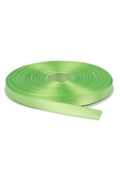 Creativ Deco Plus Panglică de satin 0,6 cm lățime, verde fistic, rolă de 22 m