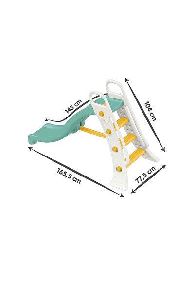 Dolu Nuve Büyük Su Kaydırağı Yeşil | 24+ Ay | 77,5×165,5×104 cm | Su Bağlantılı & Standart Kullanım