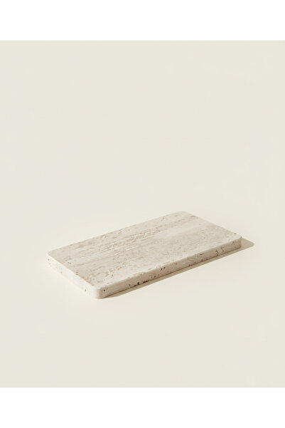 Bej Marble & Design Bej Traverten Tepsi