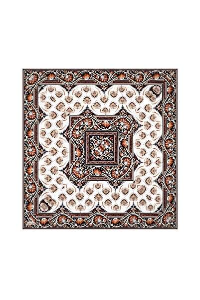 Bursa İpek وشاح حريري بنمط تويل على شكل تاج من البلاط