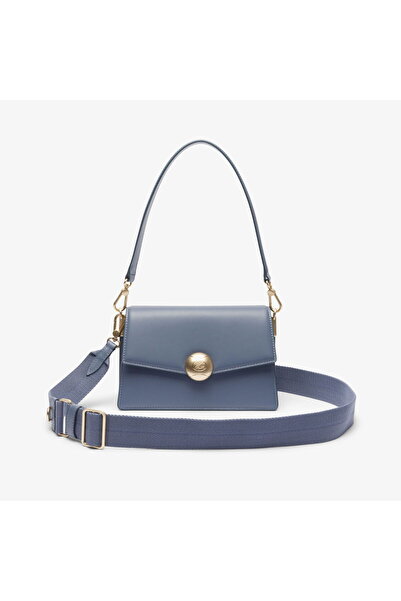 Lacoste Tennis Bliss Kadın Deri Mavi Omuz Çantası