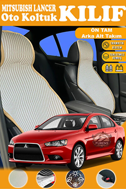 STS Oto Aksesuar غطاء مقعد سيارة ميتسوبيشي لانسر متوافق مع سلسلة بريستيج البي...