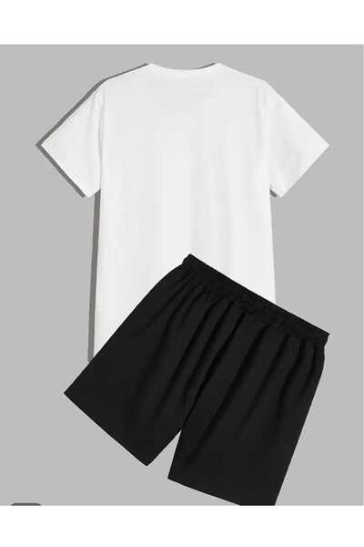 ORVIO Group Men's Cool Bear Printed Shorts Set