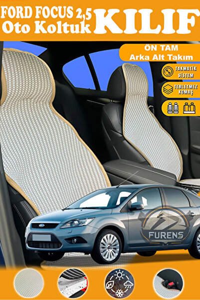 STS Oto Aksesuar غطاء مقعد سيارة فورد فوكس 2.5 متوافق مع سلسلة بريستيج البيج ...