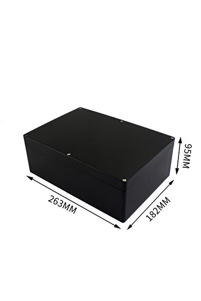 Choice4 263-182-95 Black Box Outdoor Waterproof Case Plastic Box Electronic P...