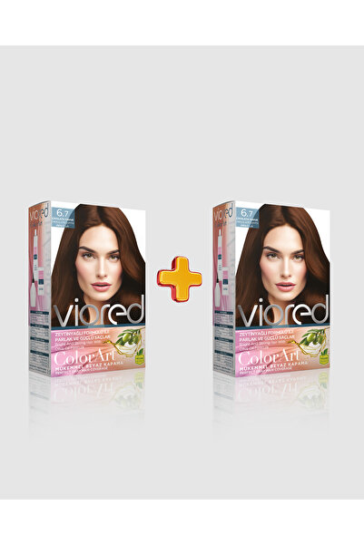 viored 2'li ColorArt Set Saç Boyası 6.7 Çikolata Kahve