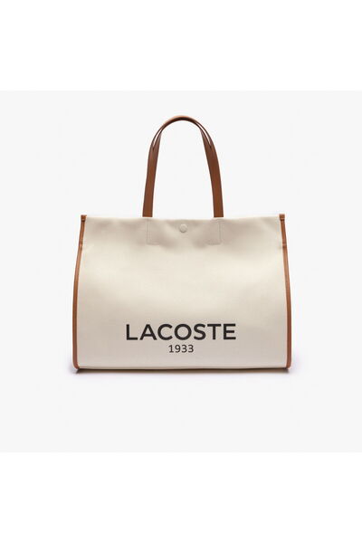 Lacoste Heritage Canvas Unisex Bej Omuz Çantası