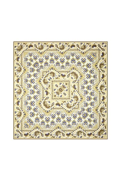 Bursa İpek Μεταξωτό μαντήλι με μοτίβο πράσινης κορώνας