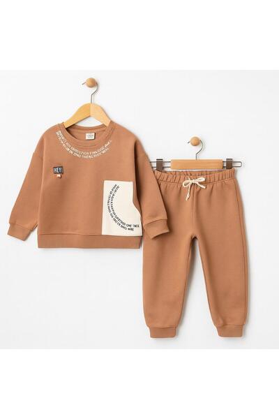 RAPAPA Σετ αθλητικής φόρμας για αγόρια με 3 κλωστές με ριγέ κάτω μέρος – 10693 K