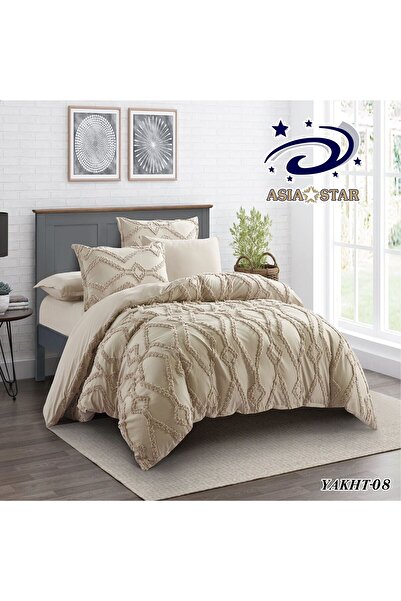 Asia Bohemian patterned bedspread, 6 pieces