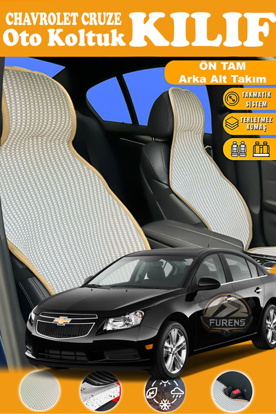 STS Oto Aksesuar غطاء مقعد سيارة من القماش المنسوج من سلسلة بريستيج باللون ال...