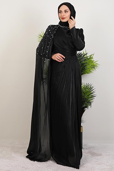 GİYZAMİLA Βραδινό φόρεμα İlkin Yoryo Μαύρο