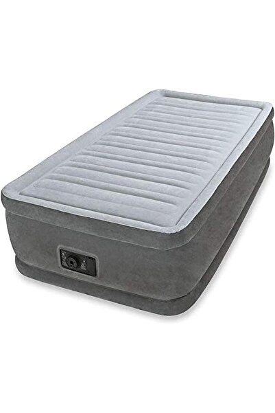 Generic سرير هوائي مزدوج من Intex Comfort-Plus متوسط الارتفاع Dura-Beam 67766