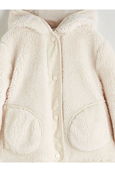 LC Waikiki Lcw Kids Hooded Plush Girl's Coat