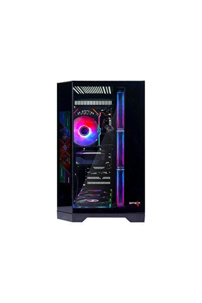 SPEARPC Gaming i5-14400F, RTX 5060 8GB, 16GB DDR5, 1TB SSD, 600W, Corner LCD Screen, ARGB 7 Fans, Win 11 Pro