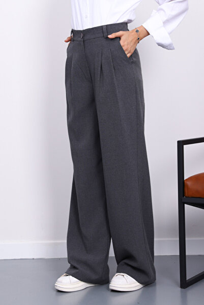 İmajButik Smoked Palazzo Wide Leg Trousers