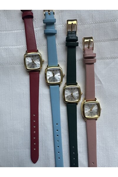 QUARTZ Retro Minimal Vintage Deri Kordon Kadın Kol Saati