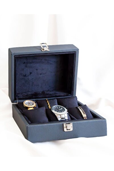 Shansora Design 6 Watch Box, Faux Leather Covered, Custom Made, Handmade