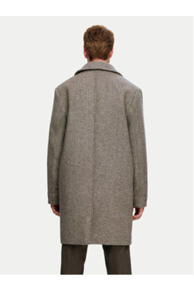 Selected Homme Ανδρικό Μάλλινο Παλτό 16089348 Μπεζ