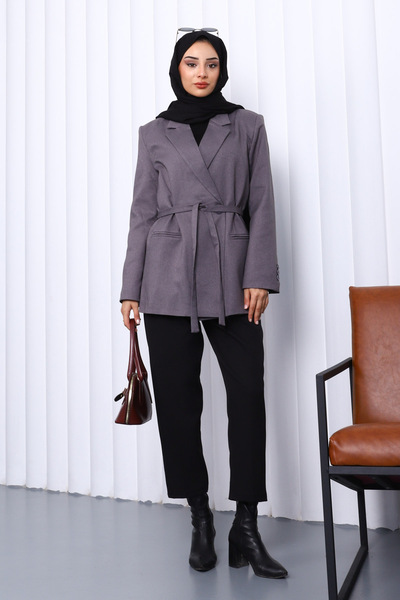 İmajButik Фума Крувазе Комір На Ґудзиках Блейзер