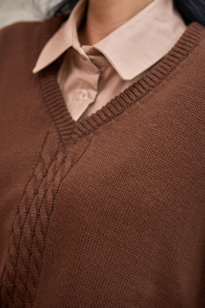 KÜÇÜĞÜM BUTİK Bitter Brown Sweater