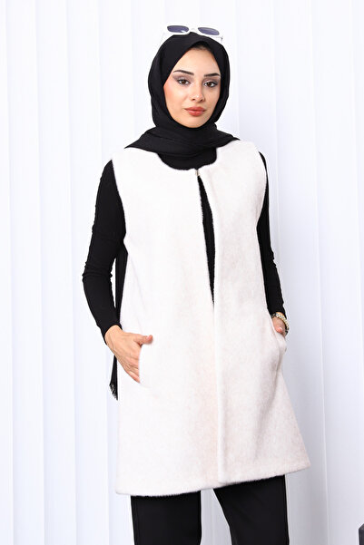 İmajButik Stone Pocket Fur Vest