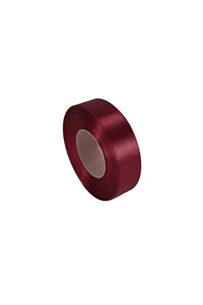 OEM Panglică de satin, lățime 1 cm, 1 rolă 22,9 m, vișiniu