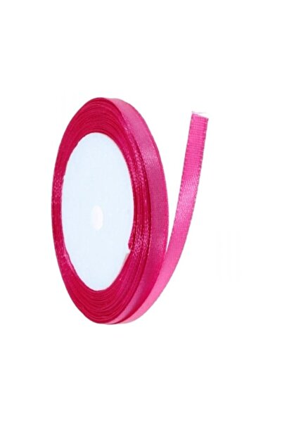 OEM Panglica satinata, latime 1 cm, 1 rola 22,9 m roz fucsia