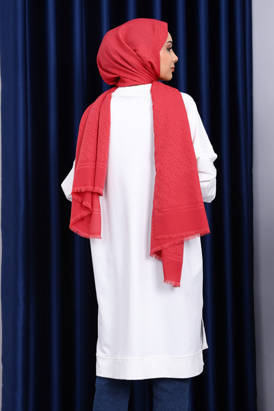 İmajButik Ecru Modal Tunic with Slits on the Sides