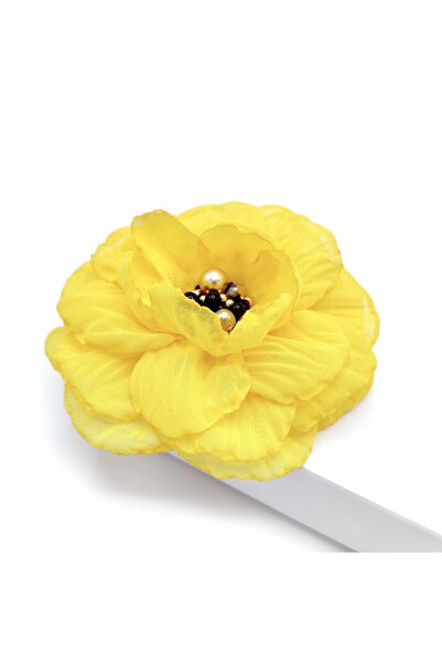 Corizmi Broșă elegantă floare de 8.5 cm din voal, handmade, Delight