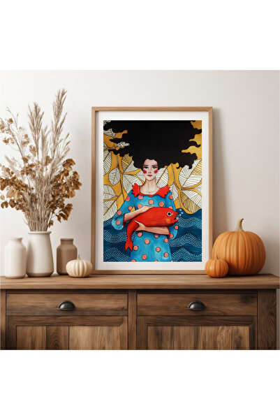 Tuba Decor Tablo dintr-o singură bucată cu rame din lemn pentru sufragerie, s...