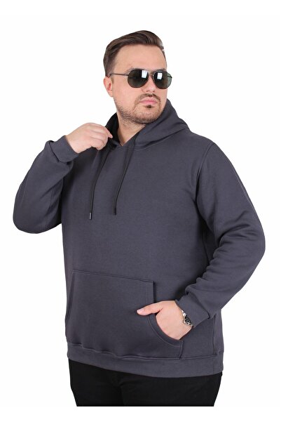 Starbattal Ανδρικό φούτερ με κουκούλα μεγάλου μεγέθους 11700 FUME