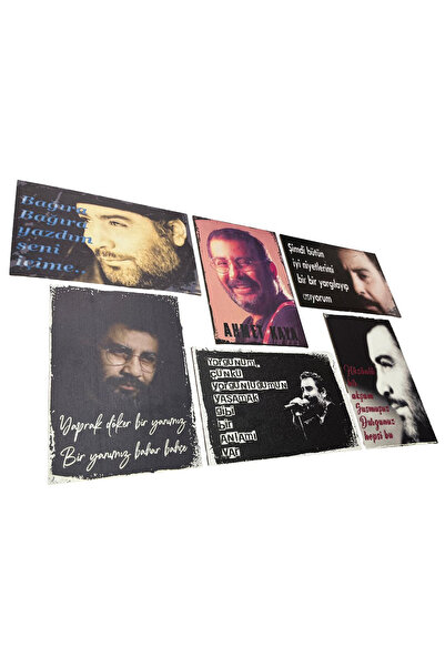 Limly Tasarım Ahmet Kaya 6’lı Retro Poster Set