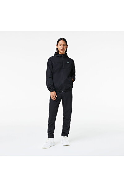 Lacoste Erkek Regular Fit Kapüşonlu Siyah Eşofman Takımı