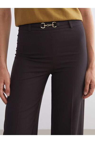 LC Waikiki LCW Vision Beli Kemerli Geniş Paça Kadın Pantolon